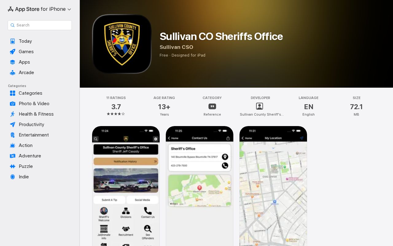 Official Sullivan County Sheriff custody app