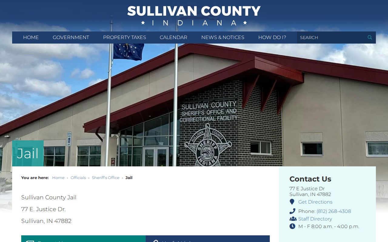 Official Sullivan County Jail roster access